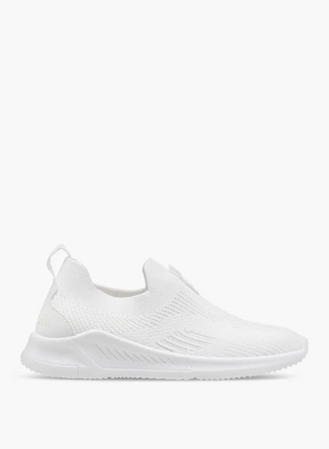 Boys Textured Slip-On Sneakers