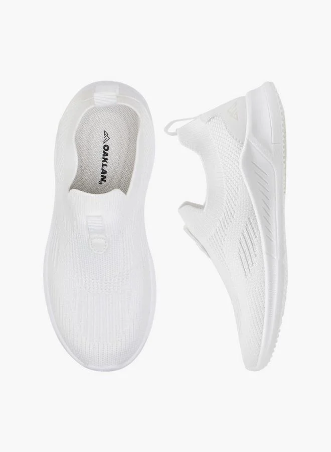 Oaklan by Shoexpress WHITE Boys Textured Slip-On Sneakers for Men | Best Price UAE