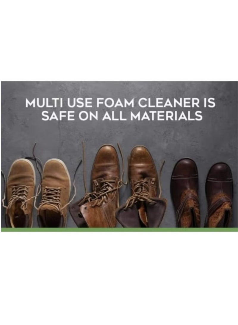 Silver Foam Stain Cleaner Shoe Polish and Easy to Use and Clean Sponge 125ml - Image 4