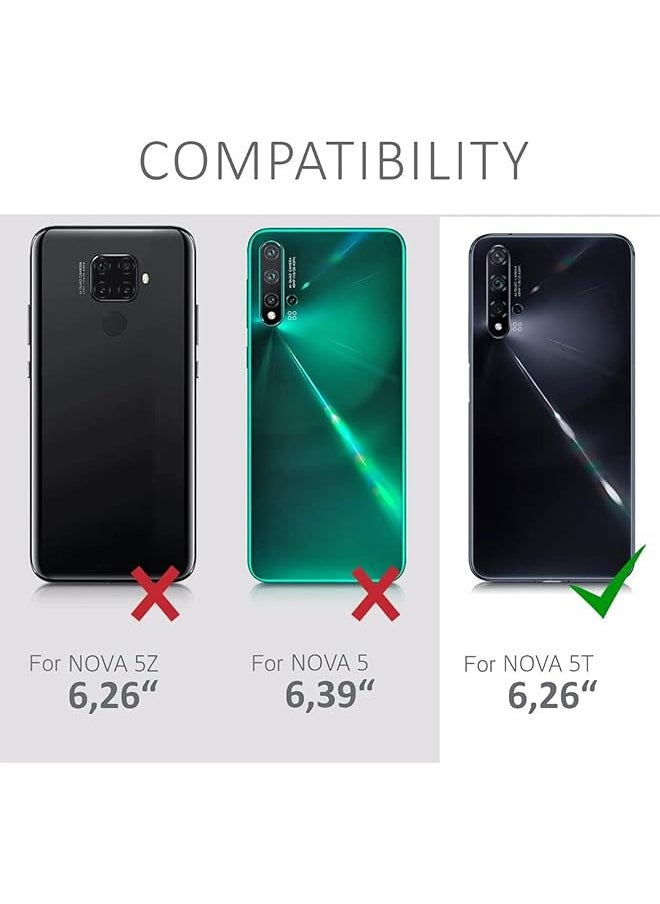 إيروريكس - جراب متوافق مع هاتف Huawei Nova 5T جراب كمبيوتر صلب رفيع للغاية ومضاد للصدمات ومضاد للخدش وغطاء حماية لهاتف Huawei Nova 5T - Image 1