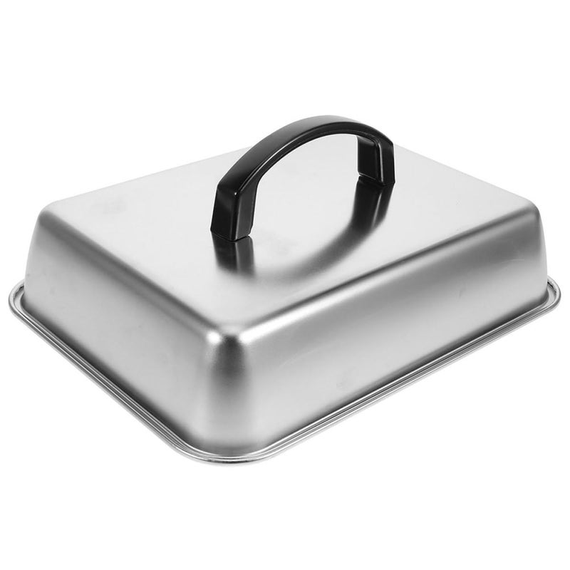 Stainless Steel Rectangular Melting Dome Lid 28x22x10 Cm Basting Cover For Grilling - Image 2