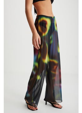 GRIMELANGE Arista Women's Summer Tulle Blue - Yellow Pants  - Image 4