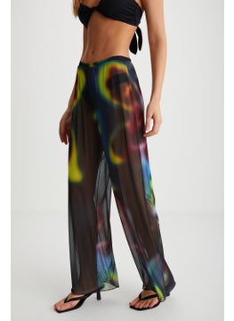 GRIMELANGE Arista Women's Summer Tulle Blue - Yellow Pants  - Image 2