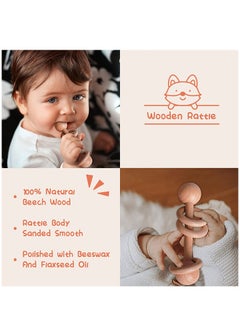 NNEWVANTE Baby Gift Basket, Newborn Gift Set with Baby Baby Rattle, Newborn Baby Gift Set, Newborn Baby Gifts, Medium Baby Gift Basket Kit for Expecting Moms(WHITE)…  - Image 4