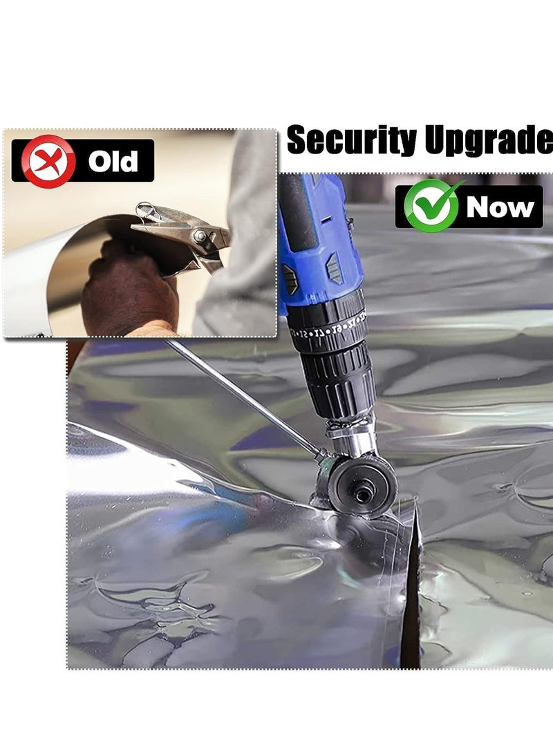 Electric Drill Plate Cutter, Metal Nibbler Drill Attachment, DIY Metal Drill Attachment, Electric Drill Plate Cutter Attachment for Cutting Iron, White Sheet, Steel, Copper, Aluminum.  - Image 3