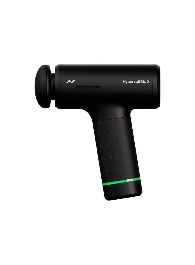 HYPERICE Hypervolt Go 3 – Compact Handheld Percussion Massage Gun with QuietGlide Technology | 3 Speeds, Portable Lightweight Design | Helps Relieve Muscle Soreness and Improve Recovery - Image 2