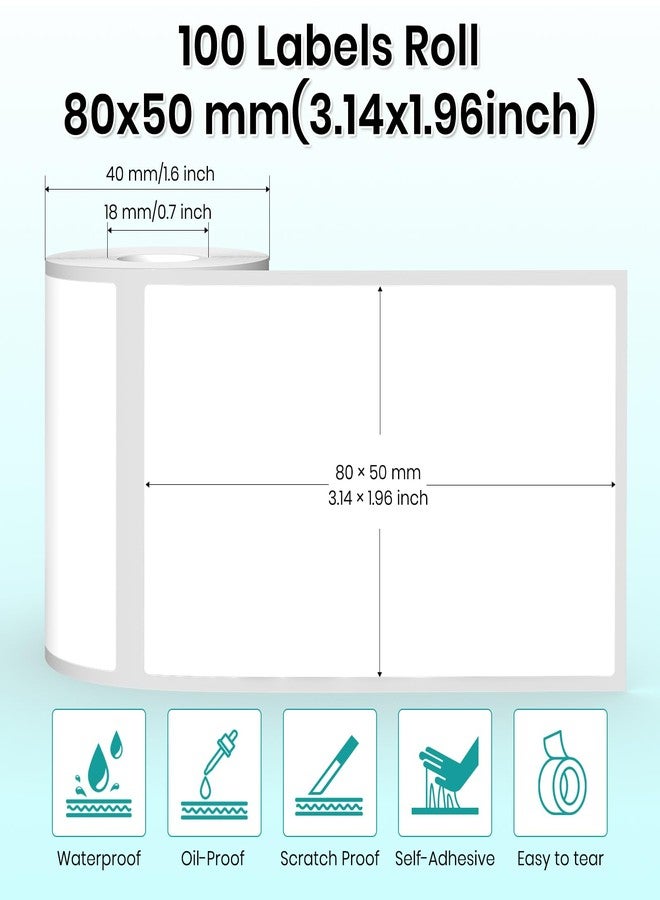 YIKIADA White Thermal Labels 1.96"×3.14" Waterproof Vinyl Stickers for M110 - Image 3