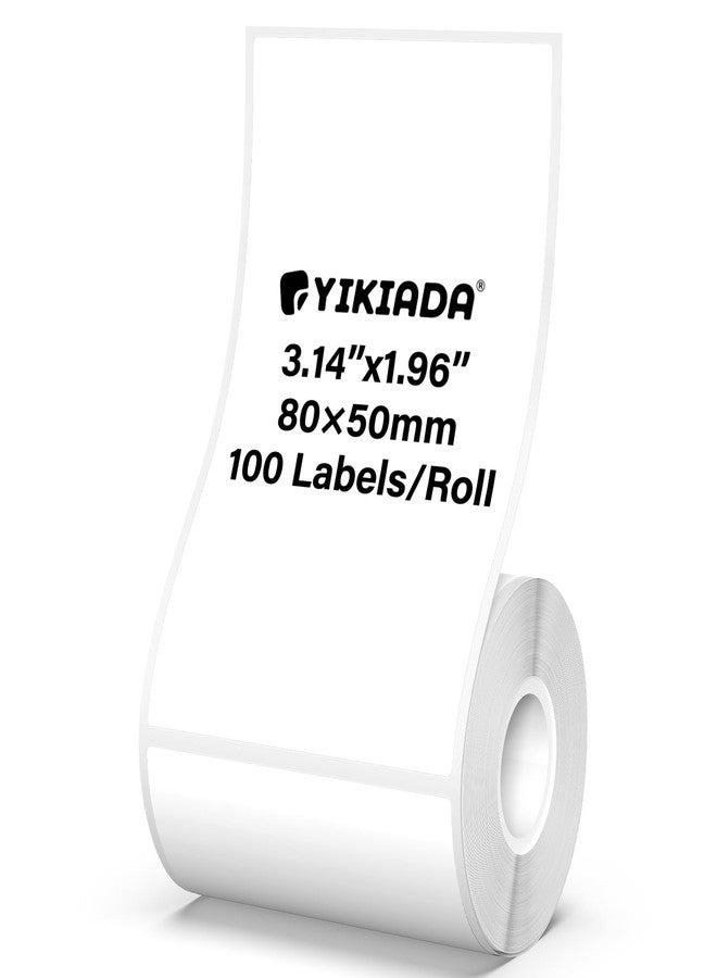 YIKIADA White Thermal Labels 1.96"×3.14" Waterproof Vinyl Stickers for M110 - Image 1