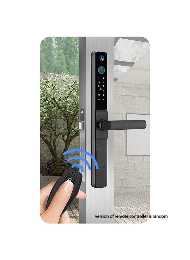 WAFU Wafu Smart Lock with Camera Keyless Entry Door Lock Handle Ultra-thin Stainless Steel Biometric Door Lock Tuya App Remote Operation WiFi Smart Lock  - Image 3