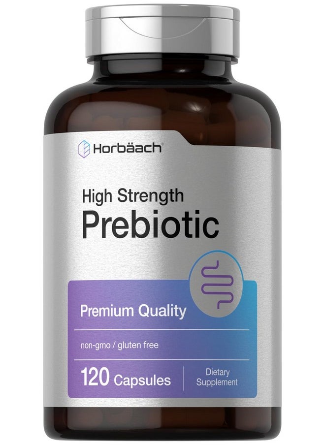 Horbaach Horbäach Prebiotic for Men and Women | 120 Powder Pills | High Strength & Premium Quality Supplement | Non-GMO & Gluten Free Quick Release Capsules  - Image 1