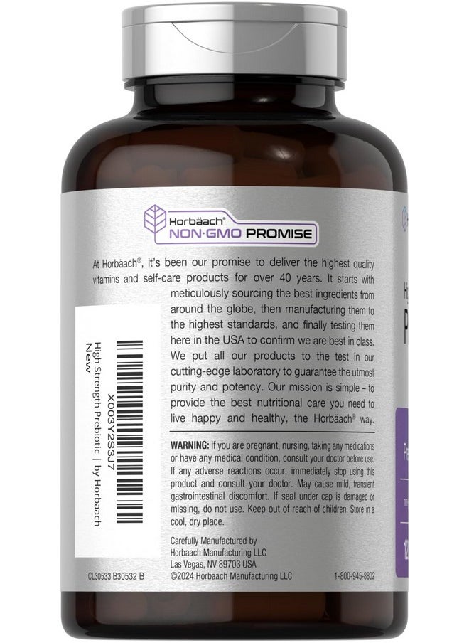 Horbaach Horbäach Prebiotic for Men and Women | 120 Powder Pills | High Strength & Premium Quality Supplement | Non-GMO & Gluten Free Quick Release Capsules  - Image 3