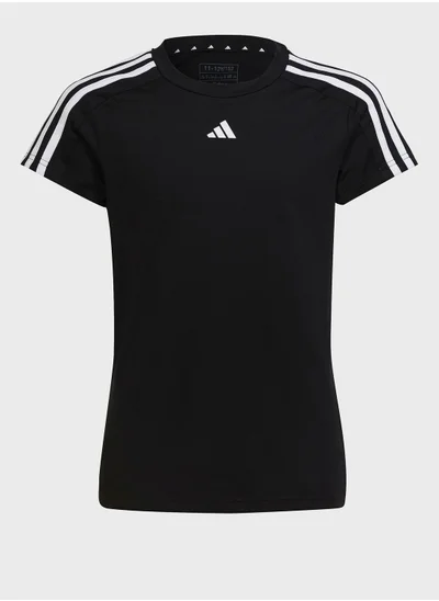 Adidas Kids Train Essential 3 Stripes T-Shirt