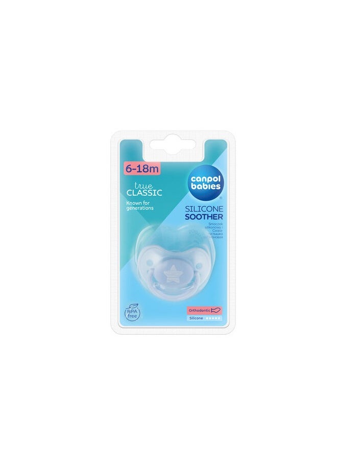 كانبول بيبز Canpol babies Silicone Orthodontic Soother 6-18m PASTELOVE  - Image 1