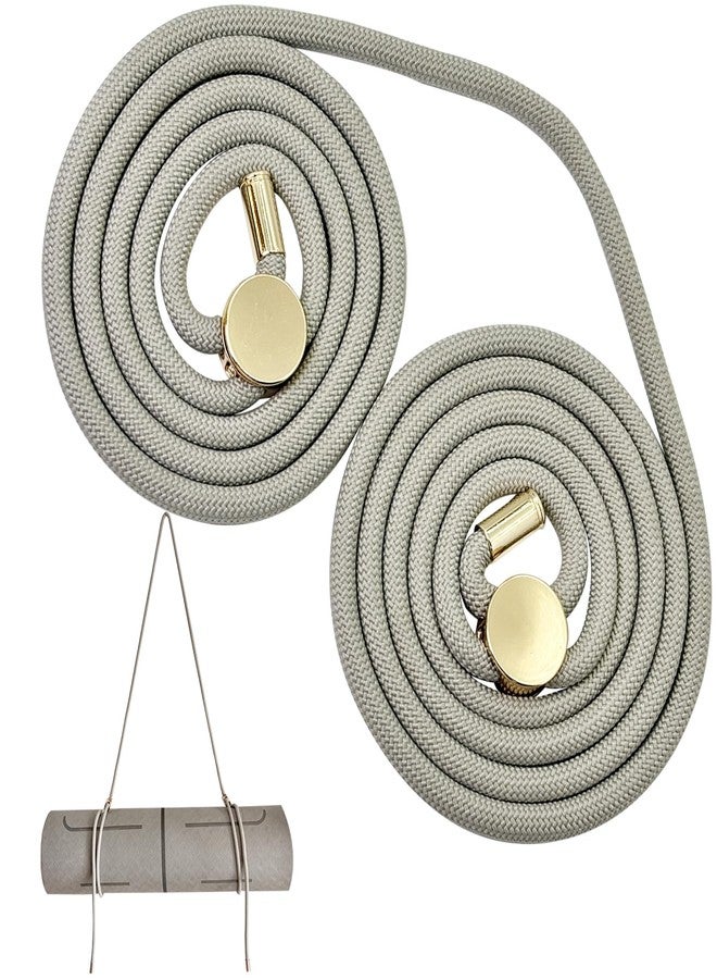 DAOSUN Yoga Mat Strap - 8MM Adjustable Paracord Carrier for Carrying Yoga Mats, Camping Pads & Blankets, Lightweight & Stylish - Perfect Mat Holder for Studio, Home & Travel (Strap Only, Gray) - Image 1