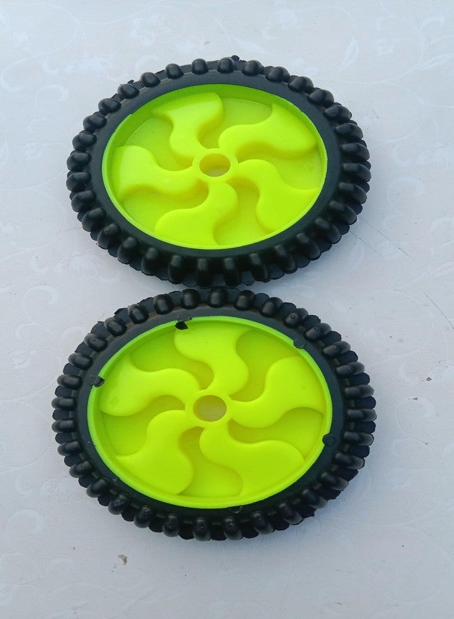 Neemo Training Wheels Set with Mounting Brackets, Green 15 cm Wheels, Black Support Arms for junior bicycle 12 to 20 inch bicycle - Image 2