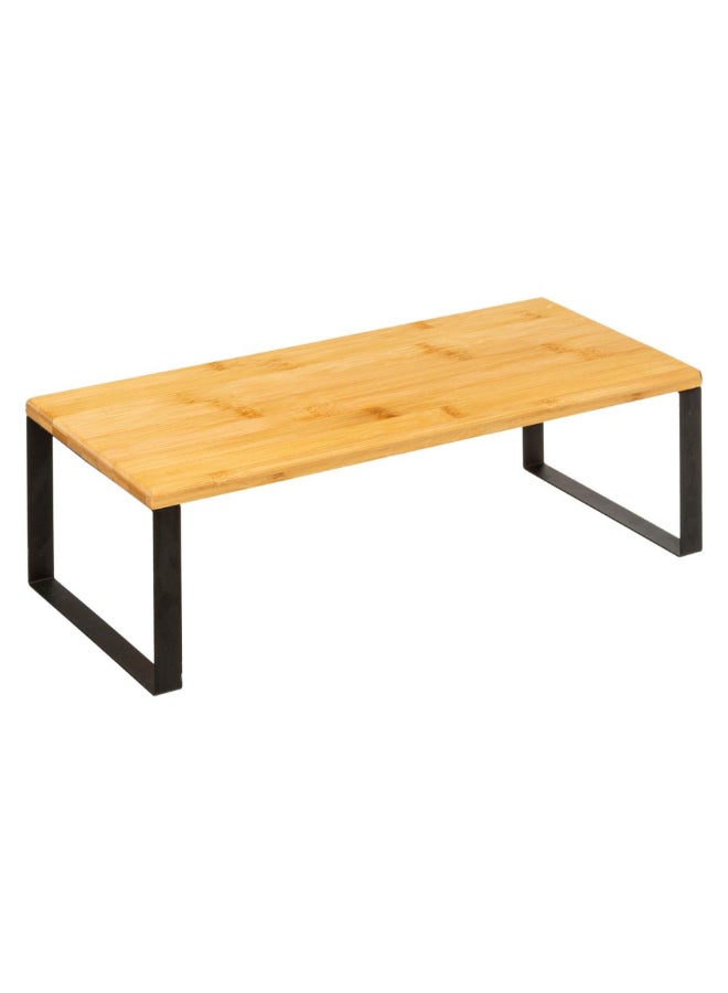 Five Simply Smart 2-Piece Nera Nesting Bamboo Kitchen Shelves Brown and Black 15.5 x 19.5 x 40 cm 179698 - Image 4