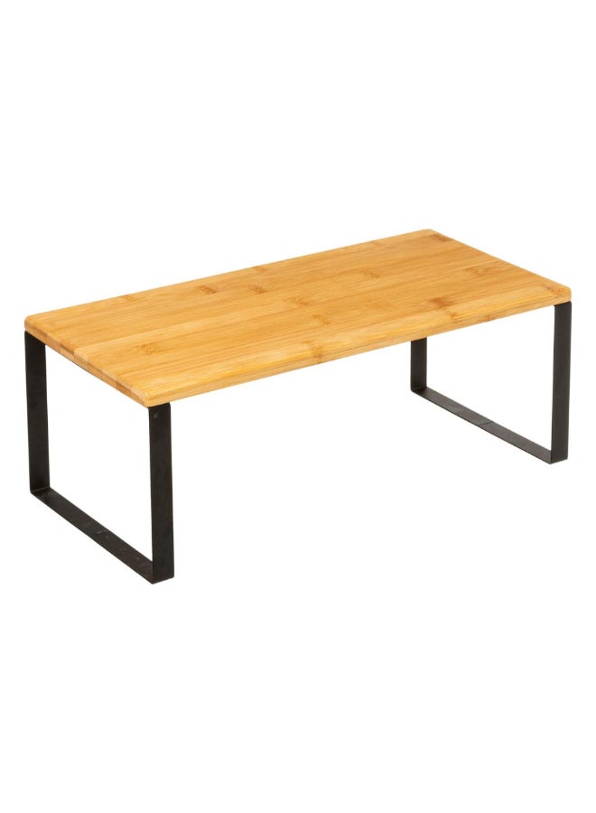 Five Simply Smart 2-Piece Nera Nesting Bamboo Kitchen Shelves Brown and Black 15.5 x 19.5 x 40 cm 179698 - Image 3