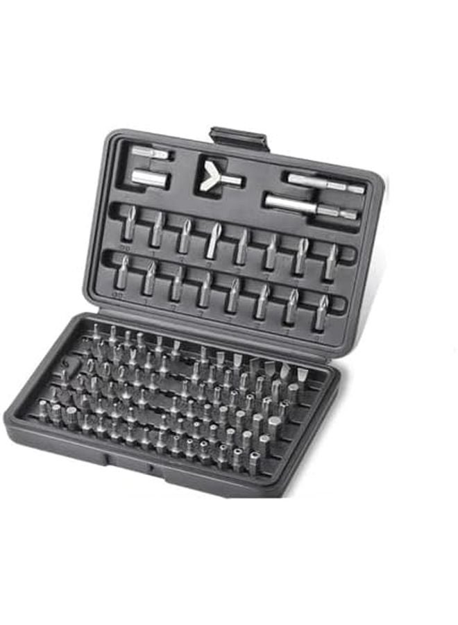 100 قطعة مجموعة رؤوس مفك من سبائك الفاناديوم والكروم، فيليبس أمان، مفكات مسطحة، سداسية، وثلاثية الأجنحة - Image 4