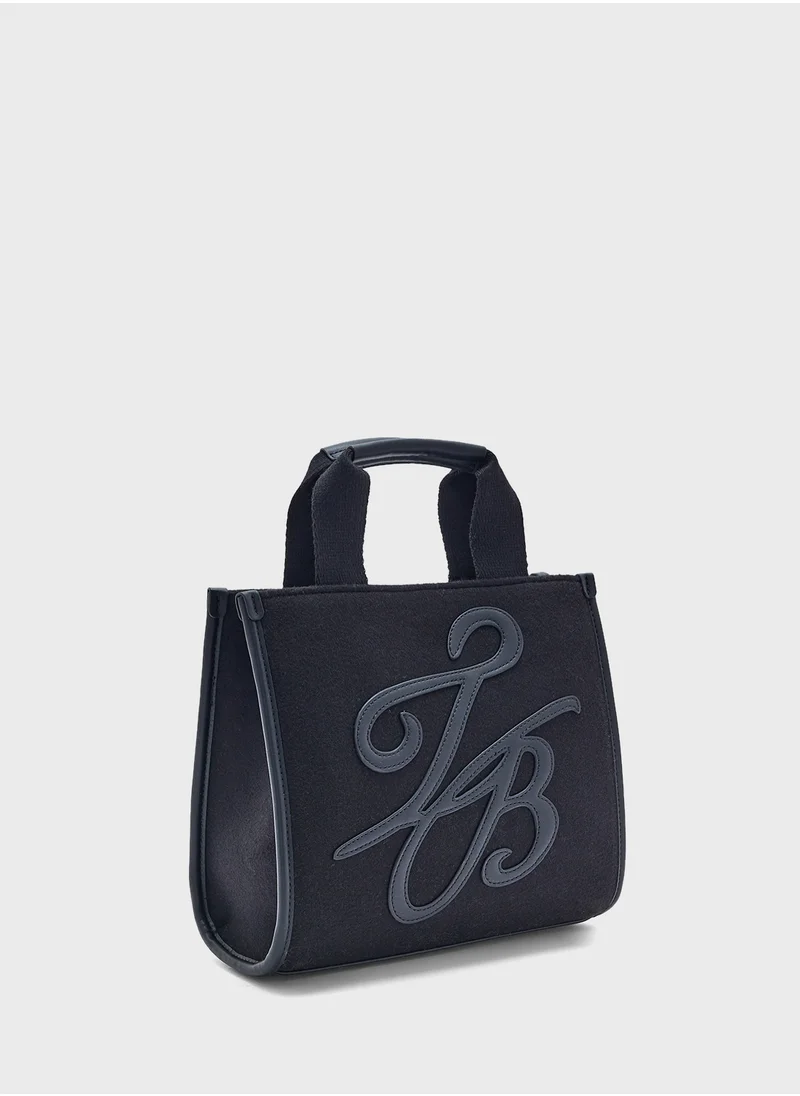Ted Baker Raylea Tb Script Medium Felt Tote