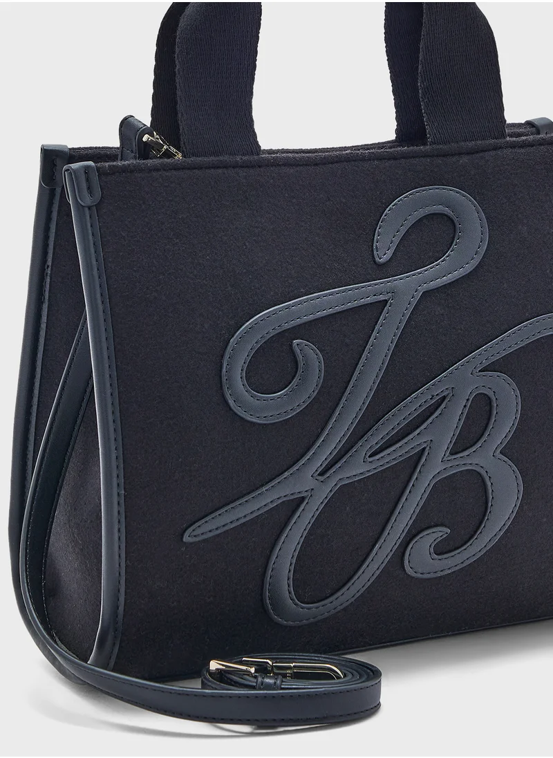 Ted Baker Raylea Tb Script Medium Felt Tote