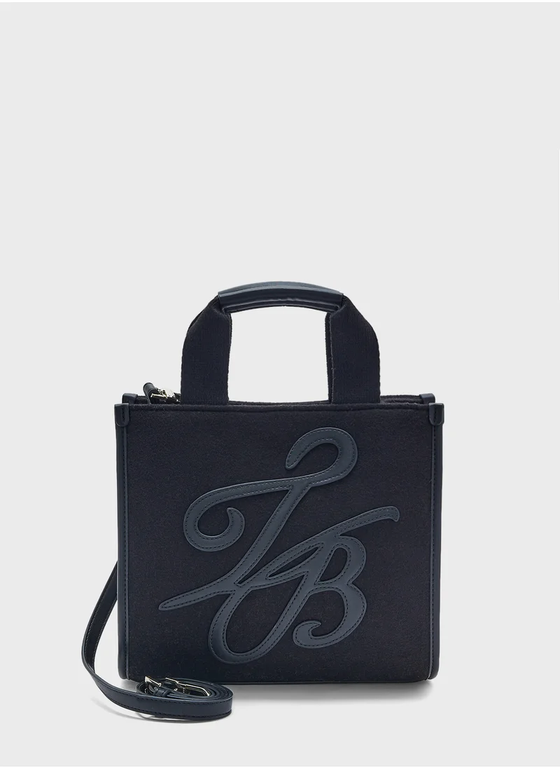 Ted Baker Raylea Tb Script Medium Felt Tote