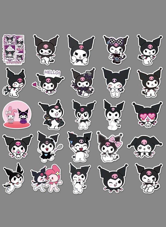 INSENSE 50 cartoon animation stickers, Sanrio Kuromi children's graffiti stickers, refrigerator helmet computer water bottle waterproof stickers - Image 2