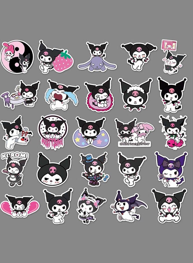 INSENSE 50 cartoon animation stickers, Sanrio Kuromi children's graffiti stickers, refrigerator helmet computer water bottle waterproof stickers - Image 3