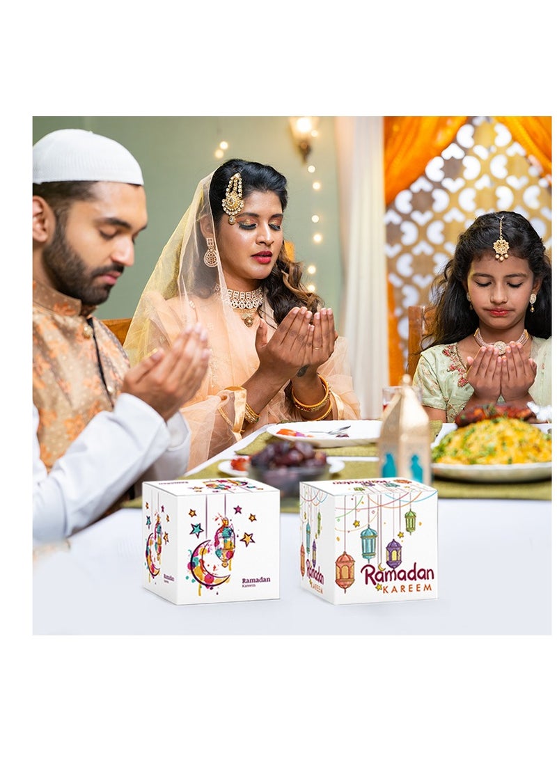 6 Pcs Ramadan Kareem Castle Candy Gift Paper Box Party Decoration Paper Box - Image 4