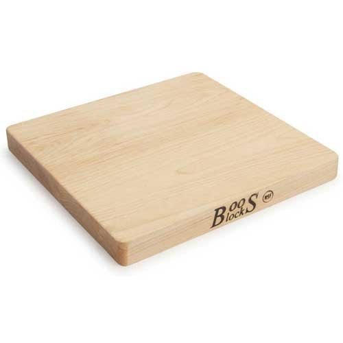 John Boos Chop-N-Slice Series Square Wooden Maple Cutting Board 10”x10” – 1” Thick, 4-lb Reversible Butcher Block with Eased Corners & Edge-Grain – Made in the USA - Image 4