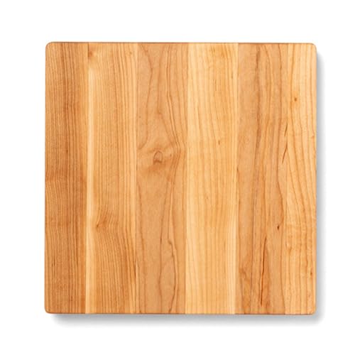 John Boos Chop-N-Slice Series Square Wooden Maple Cutting Board 10”x10” – 1” Thick, 4-lb Reversible Butcher Block with Eased Corners & Edge-Grain – Made in the USA - Image 1