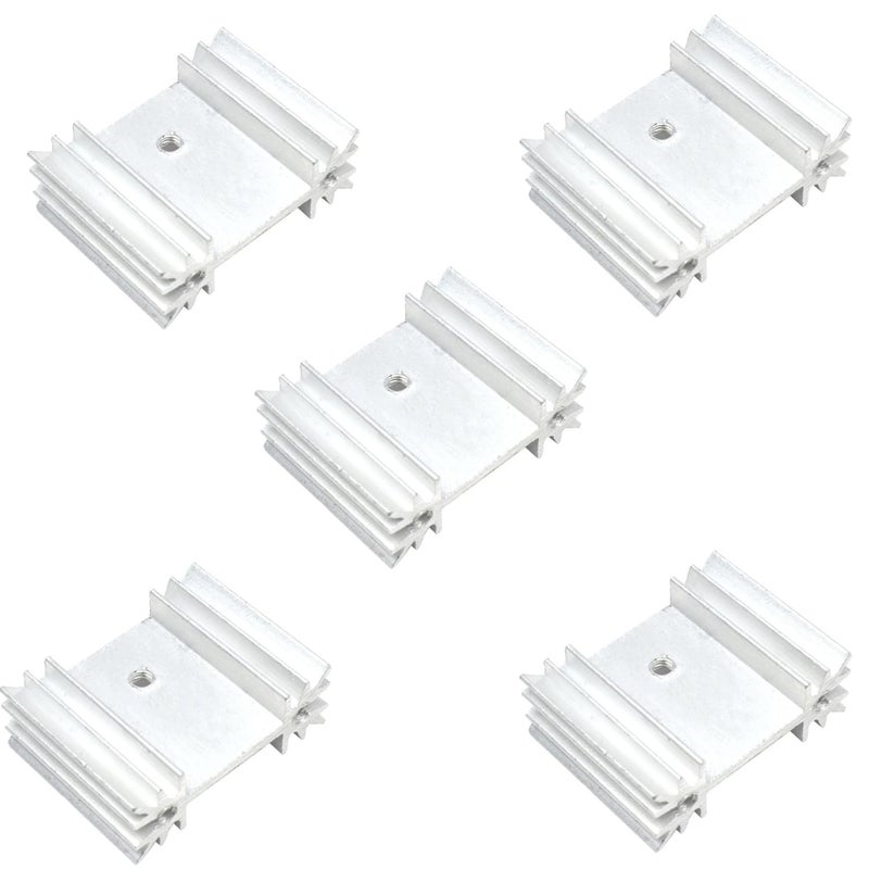 UNIVERSAL HUB 5PCS Aluminum Heat Sink with a Flower Design for 7805, IRFZ44, and Other Uses (5) - Image 1