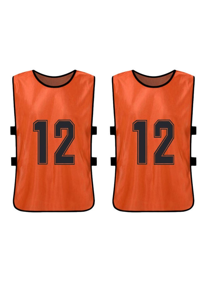 Y&D Sports Pinnies Numbered Practice Vest Pennies For Soccer Basketball Jersey Bibs,Set Of 12 Youth Adults Team  - Image 2