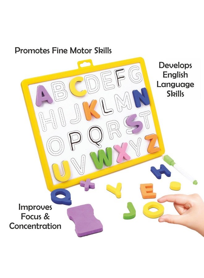 Webby Magnetic Alphabets and Numbers with Double sided Board | Best Educational Birthday Gift Pack for Boys & Girls | Montessori Educational Toys for Pre-School Kids Toy 3 to 8 Years - Image 4