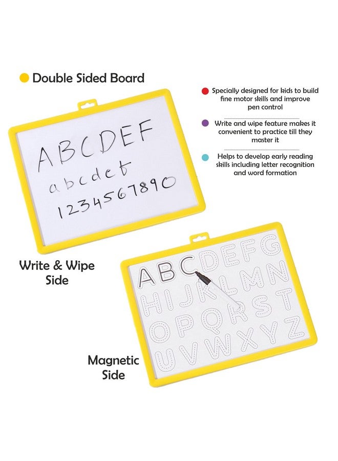 Webby Magnetic Alphabets and Numbers with Double sided Board | Best Educational Birthday Gift Pack for Boys & Girls | Montessori Educational Toys for Pre-School Kids Toy 3 to 8 Years - Image 5