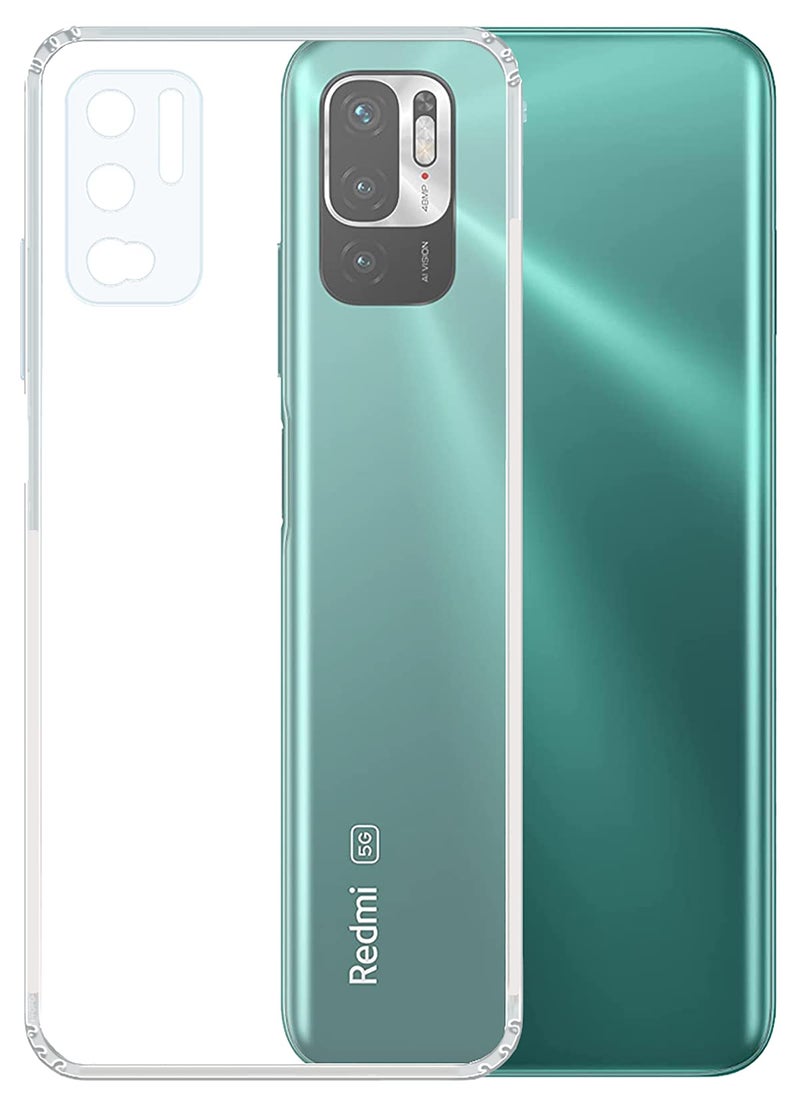 YOFO Back Cover for Mi Redmi Note 10T (5G)/ Poco M3 Pro (Flexible|Silicone|Transparent|Camera Protection|DustPlug) - Image 5