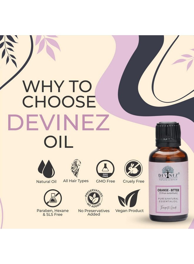 Devinez Orange Bitter Essential Oil 100% Pure Natural & Undiluted For Aromatherapy Hair & Skin Care Enriched In Vitamin E 15Ml - Image 2