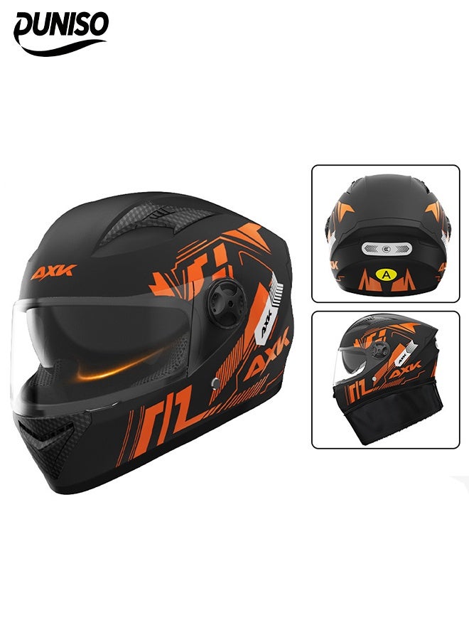 DUNISO Full Face Motorcycle Helmet, Lightweight Crash Resistant Motorcycle Helmet, All Season Cool Racing Helmet，Equipped With Anti Fog Dual Lenses,Anti Seismic And Anti Drop, Comfortable And Breathable, Suitable For Both Men And Women - Image 1