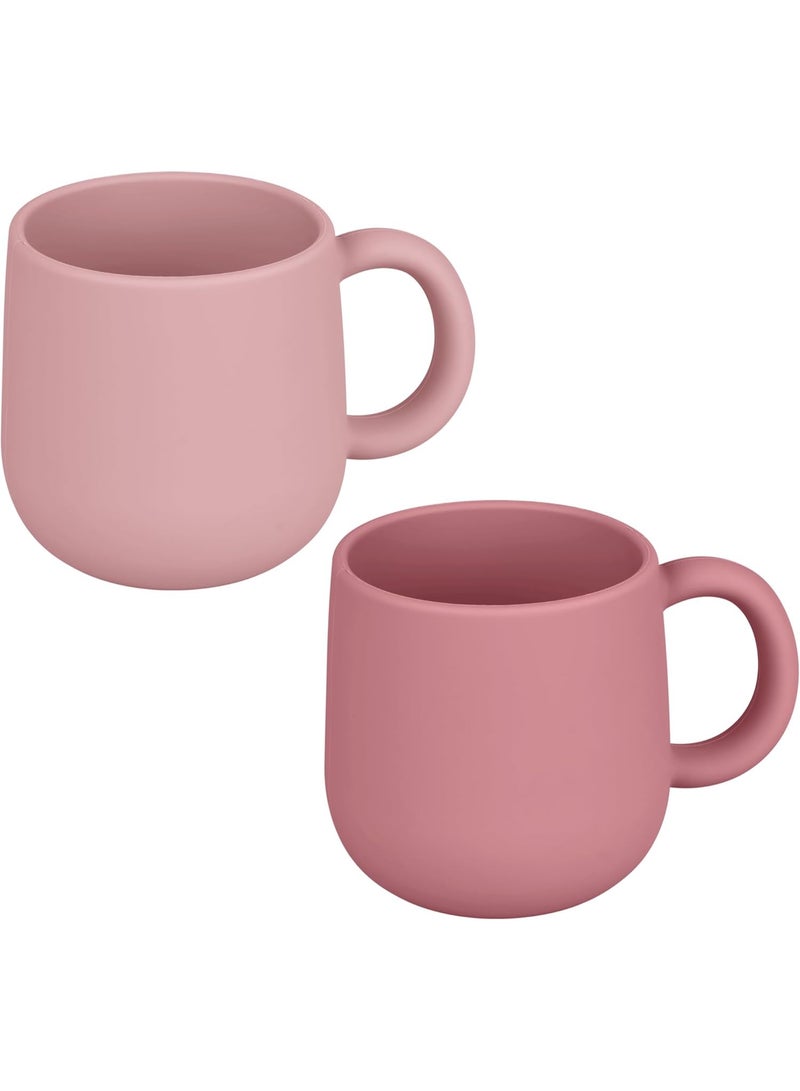 Mintlyfe Pack of 2 Silicone Drinking Mug Cup for Toddler Kids and Children (Color 4) - Image 1