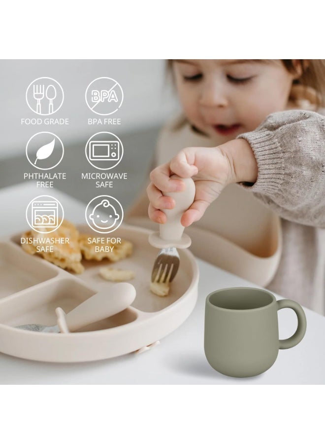 Mintlyfe Pack of 2 Silicone Drinking Mug Cup for Toddler Kids and Children (Color 4) - Image 4