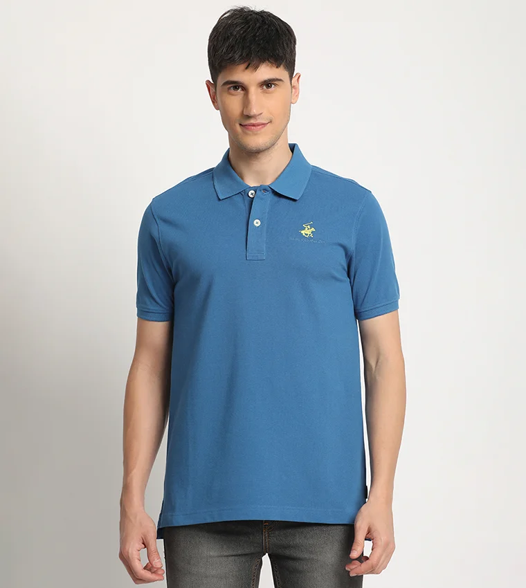 BEVERLY HILLS POLO CLUB Cotton Polo T-Shirt