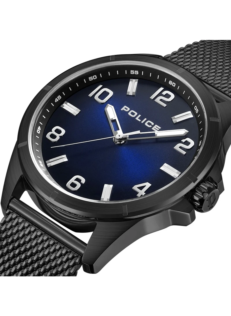 POLICE Men's Barwara Black Stainless Steel Watch For Men 53MM - 5 ATM - PEWJG0018303
