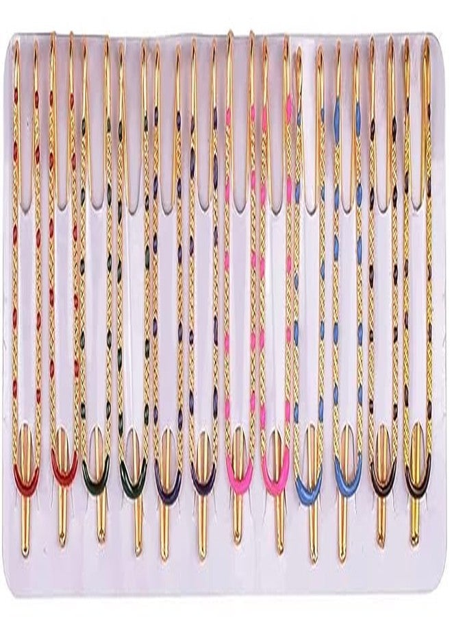 SKYUNION Safety Saree Pin Fancy Latest Saree Plates Brooch Pins Strong Hold Sadi Pin for Ladies Colorful U Shape Combo P-12 - Image 2