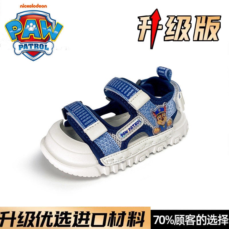 Wang Wang Team Sandals Boys Children'S Closed Toe Sandals Breathable Hollow Shoes Children'S Sports Beach Shoes - Image 1