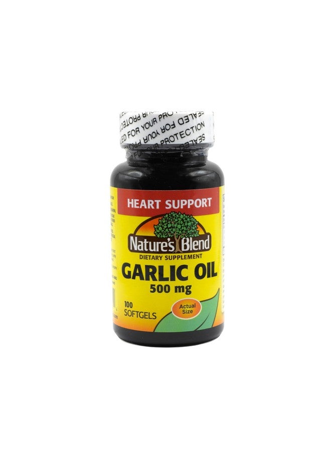 Nature's Blend Garlic Oil 500 mg 100 Softgels - Image 1