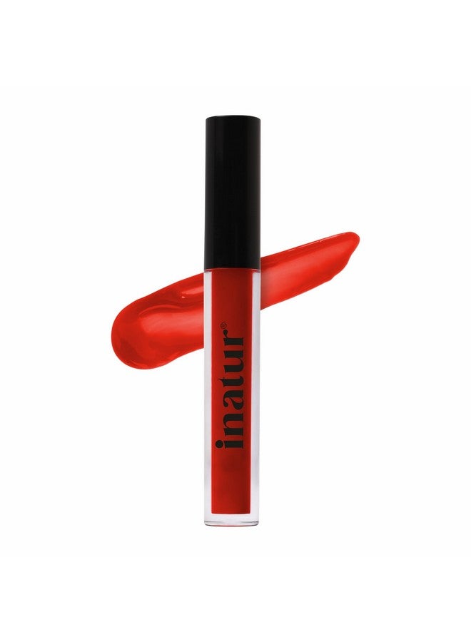 إناتور ملمع الشفاه الأحمر الجذاب من إيناتور، 2 مل، طبيعي 100%، يدوم طويلاً، مرطب، للشفاه ذات اللون الخوخي واللامع، مناسب لجميع درجات الألوان - Image 1