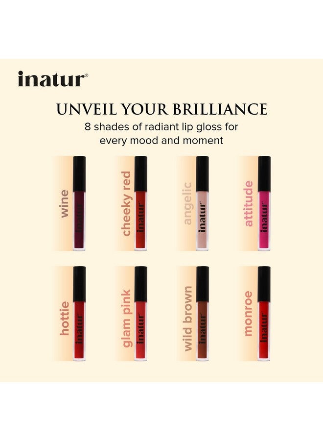 إناتور ملمع الشفاه الأحمر الجذاب من إيناتور، 2 مل، طبيعي 100%، يدوم طويلاً، مرطب، للشفاه ذات اللون الخوخي واللامع، مناسب لجميع درجات الألوان - Image 5