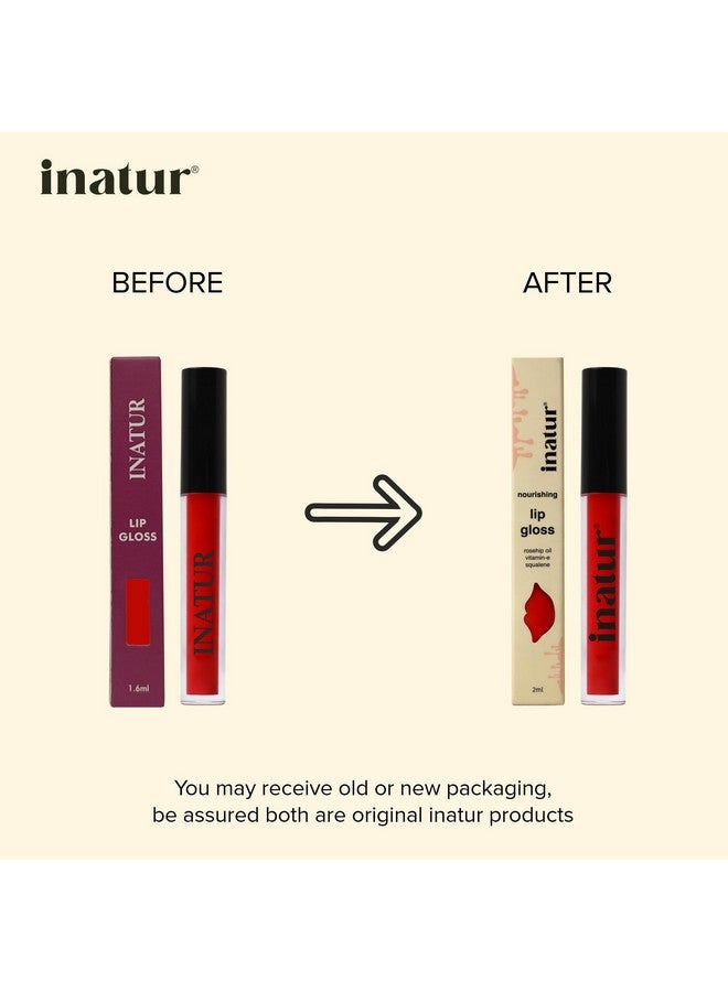 إناتور ملمع الشفاه الأحمر الجذاب من إيناتور، 2 مل، طبيعي 100%، يدوم طويلاً، مرطب، للشفاه ذات اللون الخوخي واللامع، مناسب لجميع درجات الألوان - Image 2