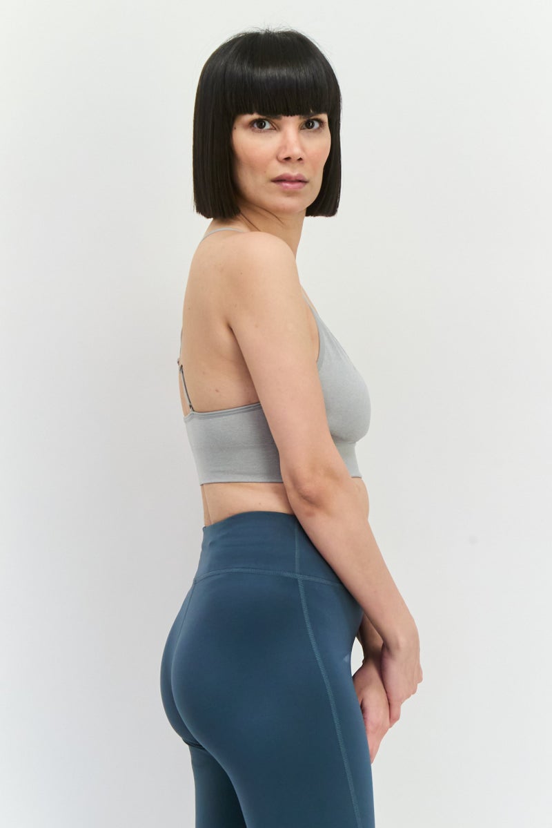 Ellesse Women 2 Pieces Sportswear Fit Training Bra, Grey - Image 2