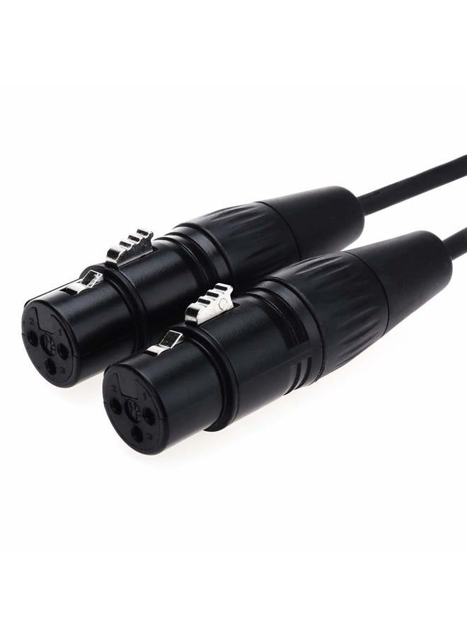 NANYI 2pcs XLR Female to Female Splitter Microphone Cable XLR to XLR Patch Cables, 3-Pin XLR Female to Female mic Cable DMX Cable Patch Cords with Oxygen-Free Copper, 5Feet/1.5Meter… - Image 2