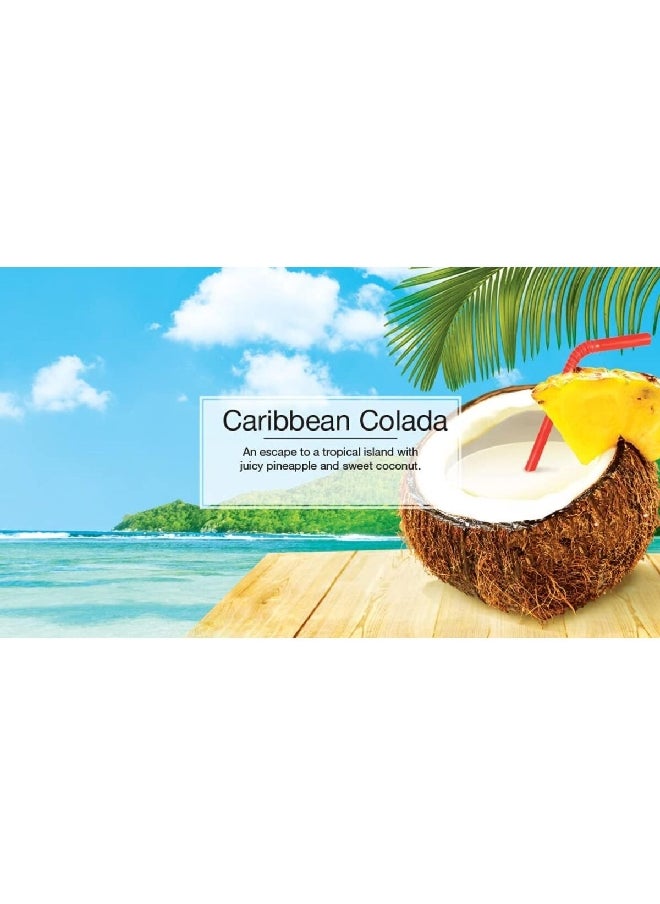 Little Trees 4-Piece Caribbean Colada Scented Stedi Scent Resin Technology Vent Wrap Air Freshener Black CTK-52725  - Image 4